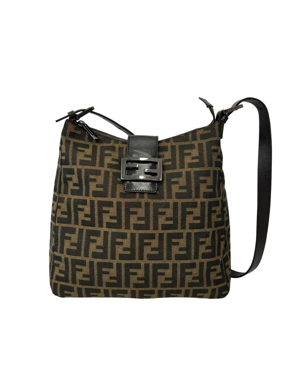 Fendi Vintage Shoulder Bag Zucca Canvas #375889F11B